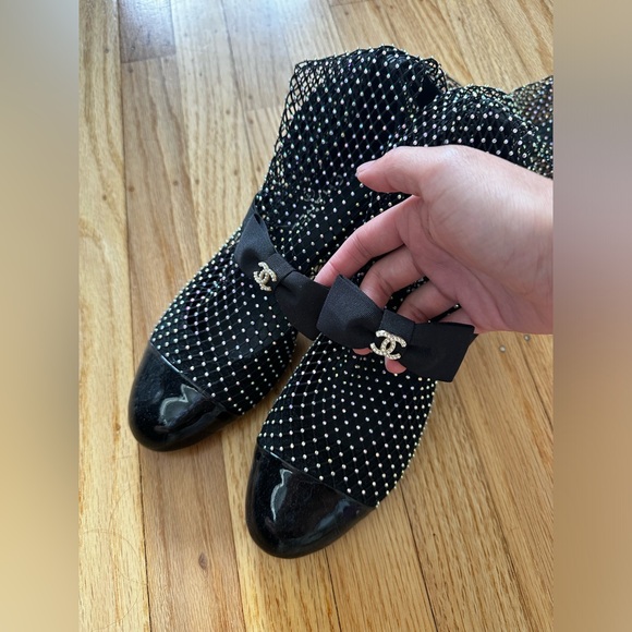 Chanel Patent Leather Boots - Picture 1 of 4